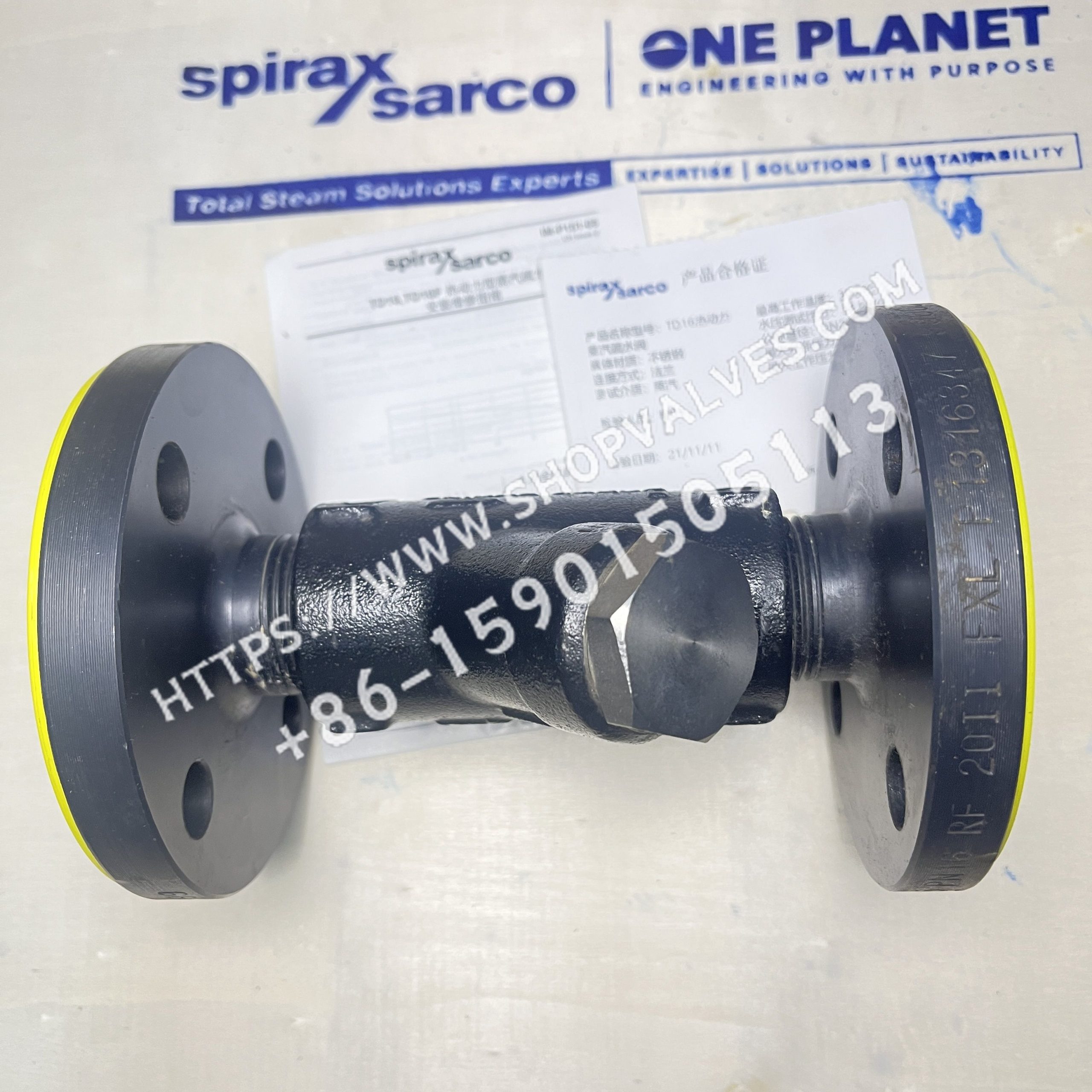 斯派莎克 Spirax Sarco DN20 TD16/TD16F 热动力疏水阀 法兰 侧面