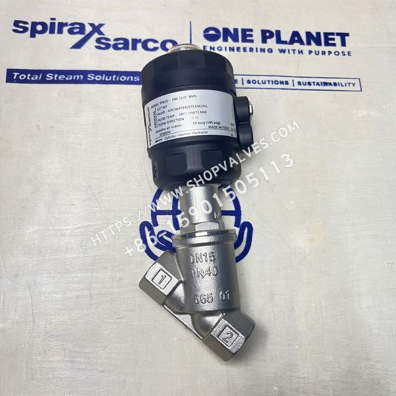 斯派莎克 Spirax Sarco PF61G-1NC 1/2" BSP 不锈钢 气动活塞开关角阀