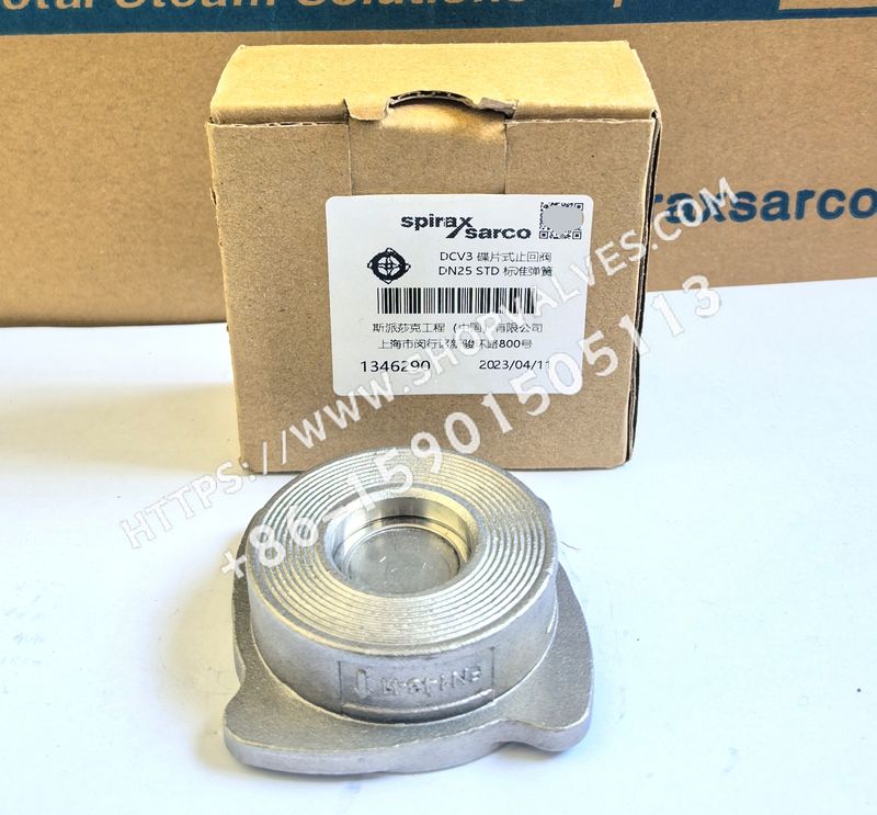 斯派莎克 Spirax Sarco DN25 DCV3 METAL 对夹式止回阀 包装+正面