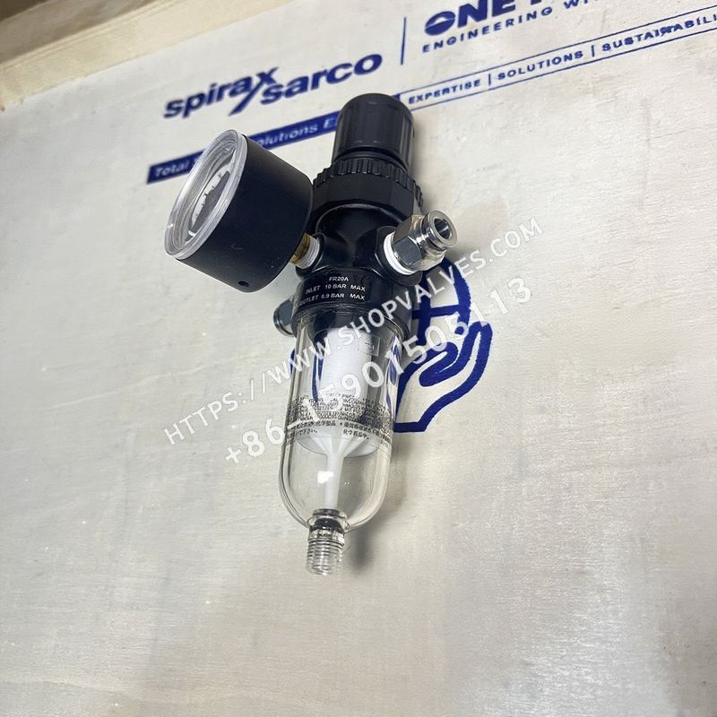 斯派莎克 Spirax Sarco FR20A 自动排水型高效压缩空气过滤调节器 左侧