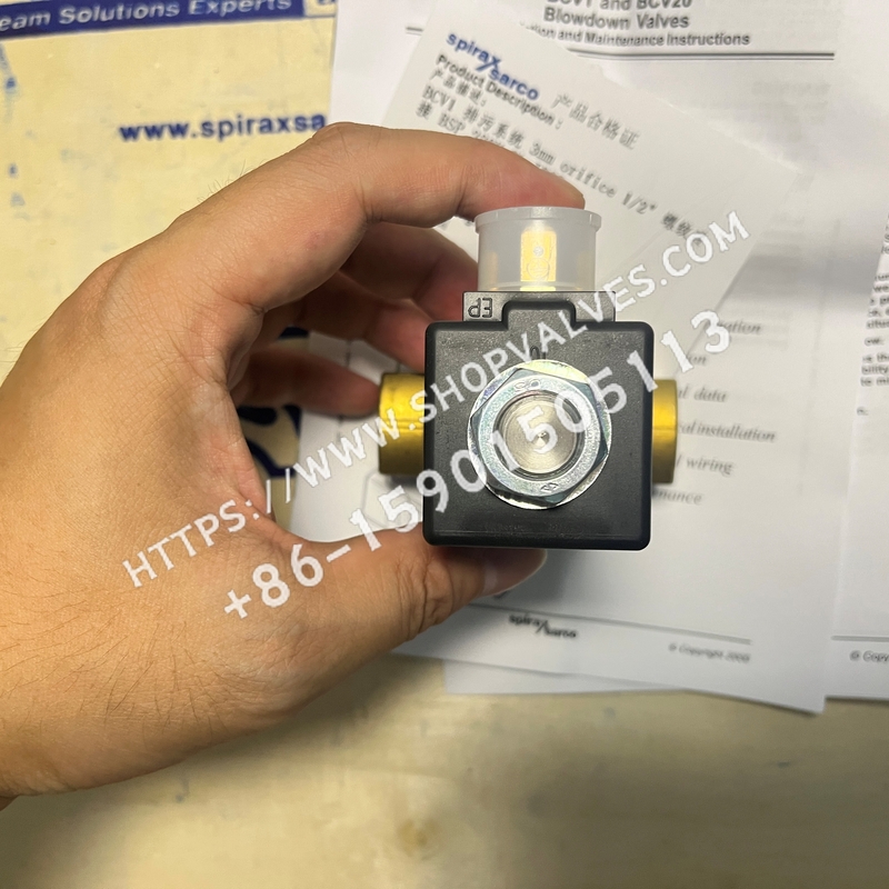 斯派莎克 Spirax Sarco BCV1 1/2"BSP 230V 排污电磁阀 - 顶部