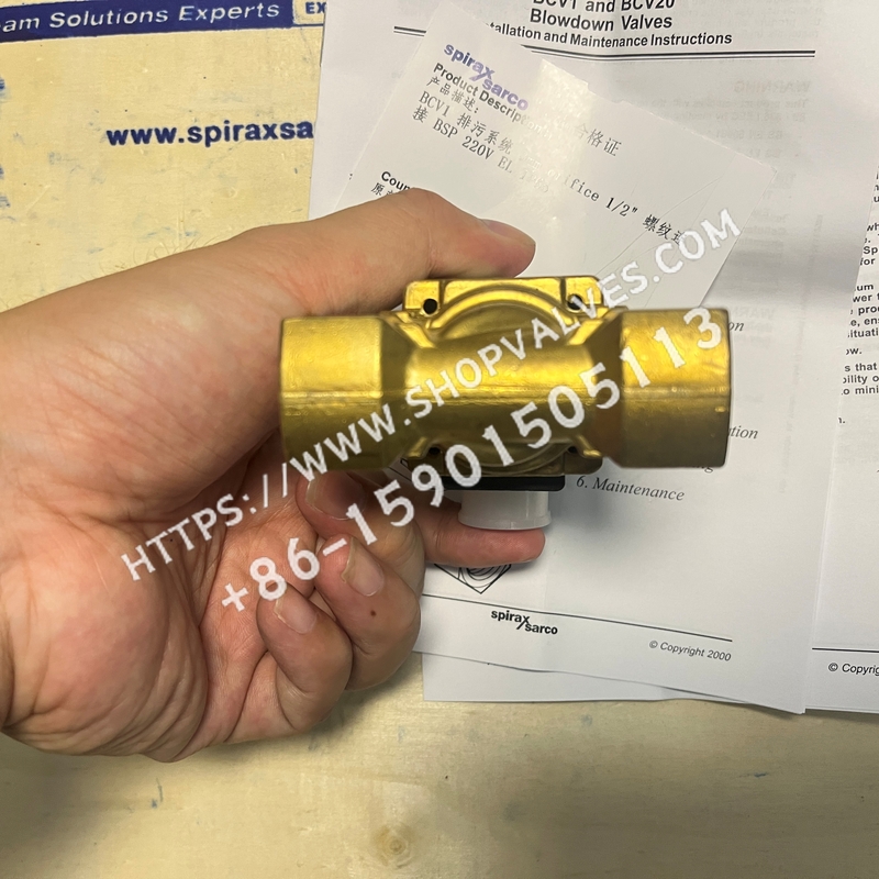 斯派莎克 Spirax Sarco BCV1 1/2"BSP 230V 和 BCV20 排污电磁阀 - 图片 6